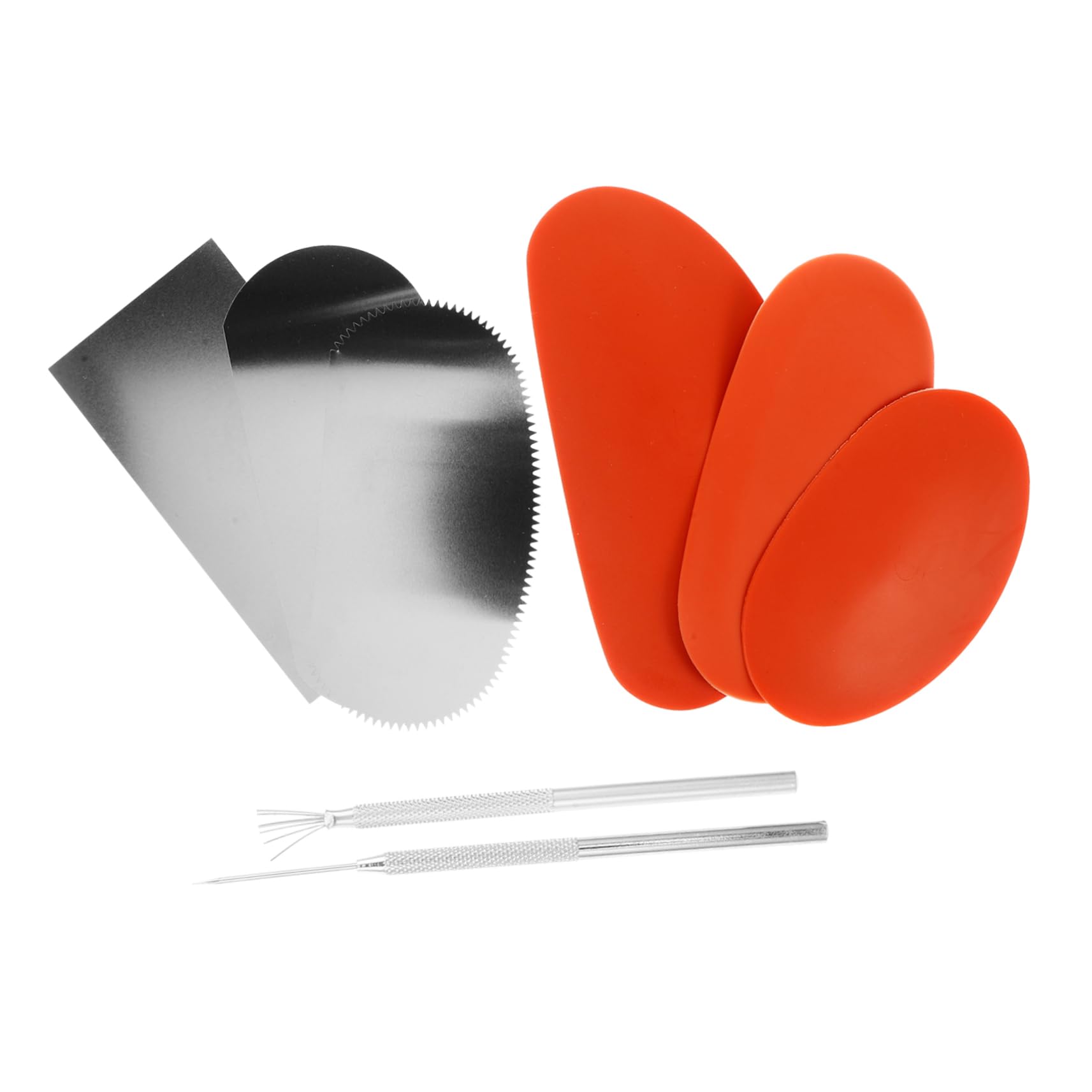 Gadpiparty 4 Ensembles Ensemble d'outils de poterie Forme Hé Trousse kit d'outils de poterie pour Outil de Sculpture d'argile Outils d'artisanat en pâte polymère Métal