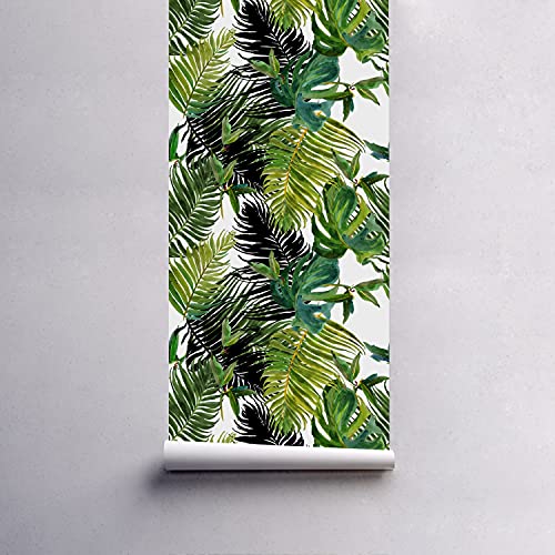 Papier peint stickers muraux 250x250 cm auto-adhésive fleurs tropicales