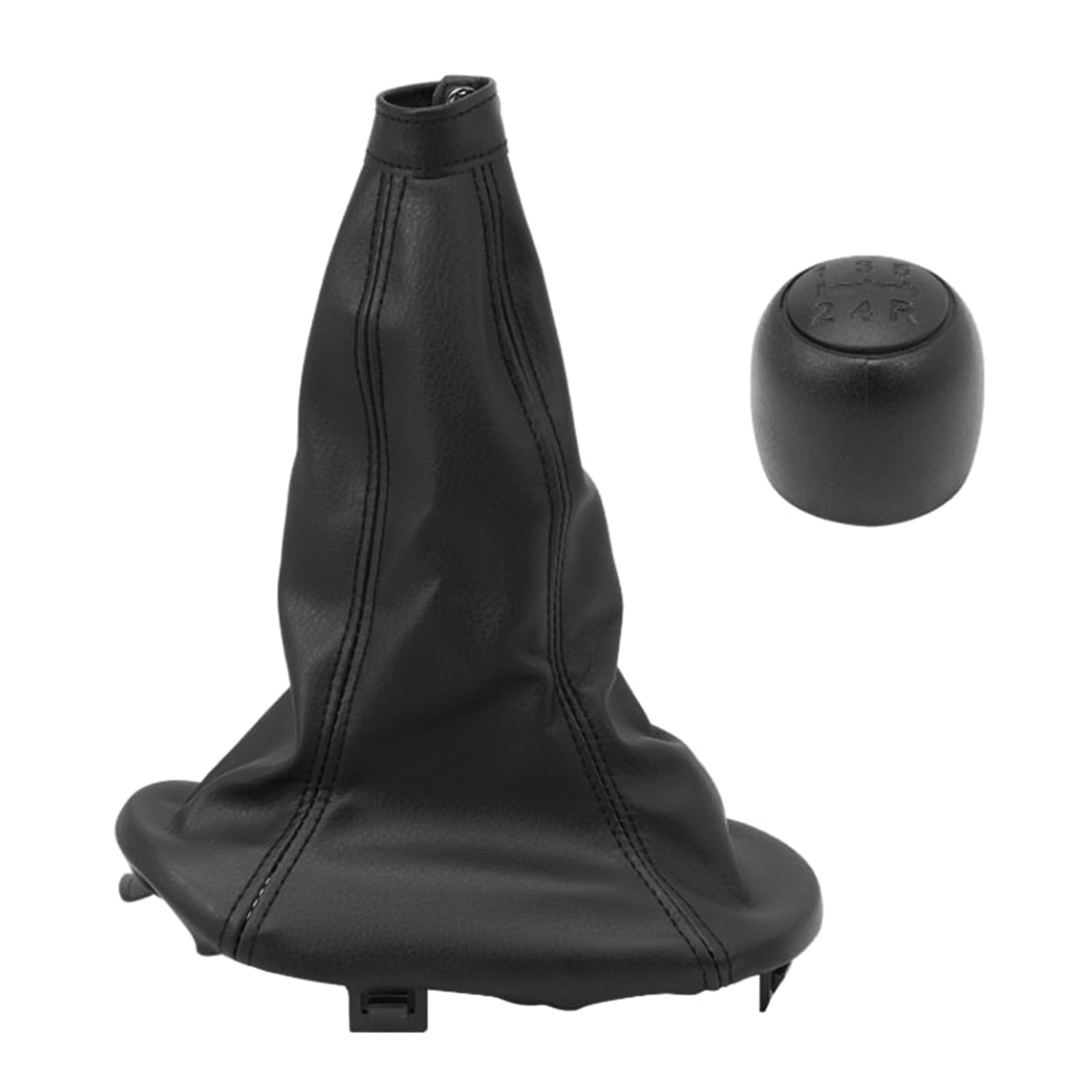 Hdoytxxm Multicolor Gear Shifter Knob And Leather Gaiter 735249804 For Seicento 1998-2010 Car Shifter Knob Auto Part Easy Installation