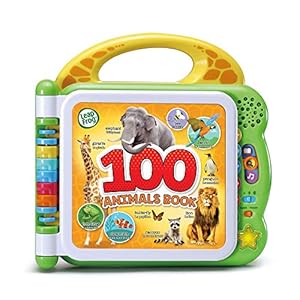 LeapFrog 100 Animals Book, Baby Book with Sounds and Words for Learning Play, Educational Toy for Kids, Preschool Toys, Bilingual Toy for Boys and Girls Aged 18 Months, 1, 2, 3 Years, English Version