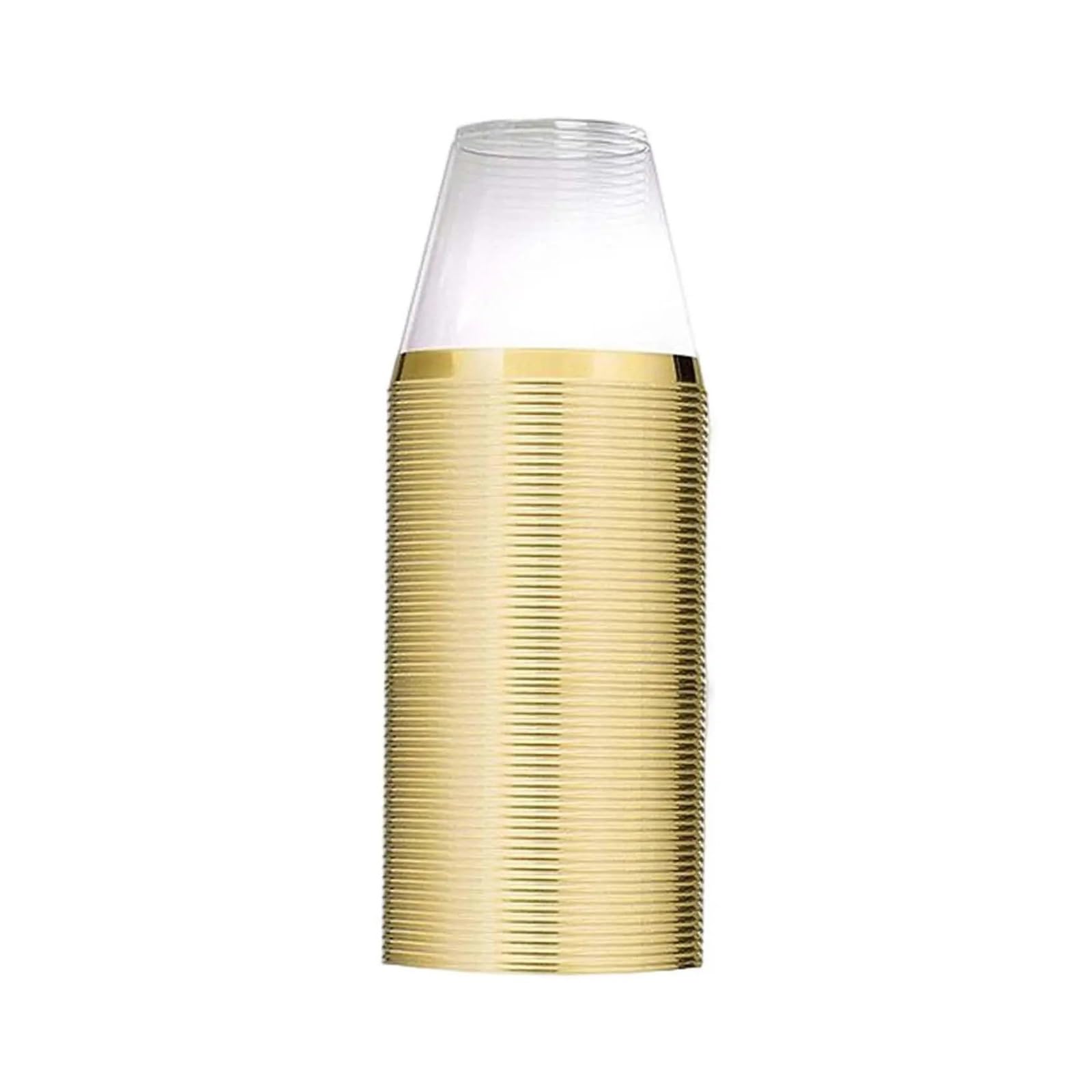 100 Stück transparente Plastikbecher, Trinkgläser, Cocktailgläser für Party & mehr