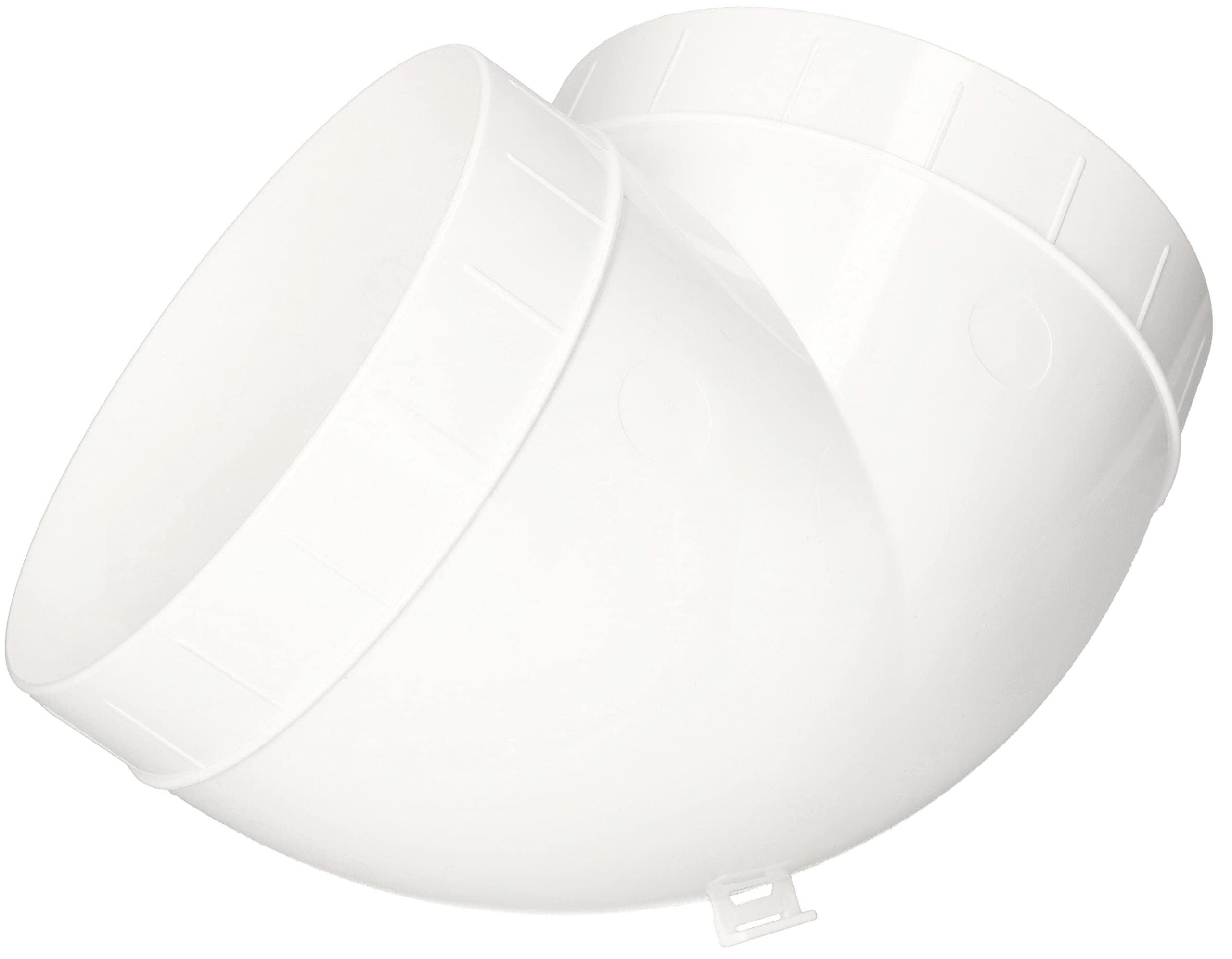 KOTARBAU® Złączka rurowa Ø 150 mm Kolanek 90° Plastik Biały
