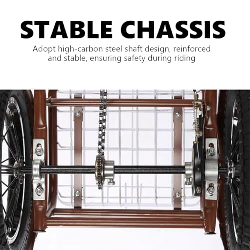 Triciclo 14 pulgadas para adultos, plegable, de carga miniatura 4