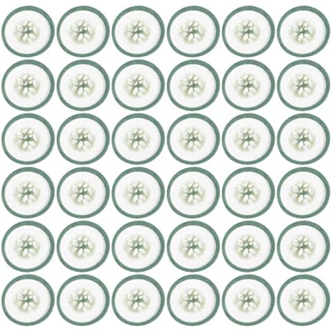 LALAFINA 100pcs Spa Cooling Eye Pads Cucumber Print Eye Patches Eyelash Pad Disposable Vegetable Eye Patches Non- woven Eye Masks Paper Cover