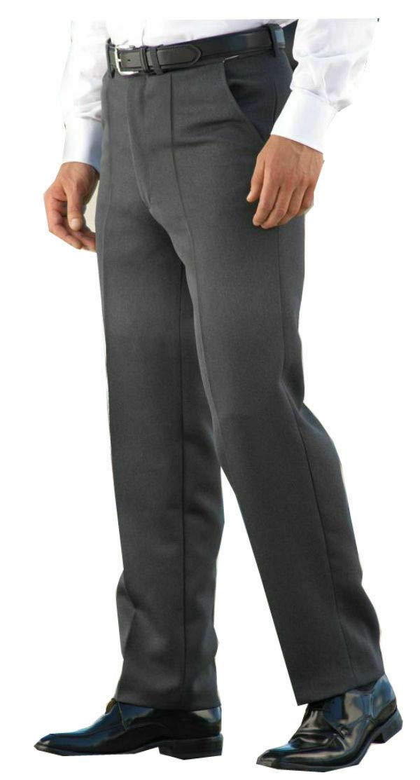 Mens Trousers Cavalry Twill Soft Heavy/Thick Polyester FA/MID GFLY (36 31, Mid Grey)