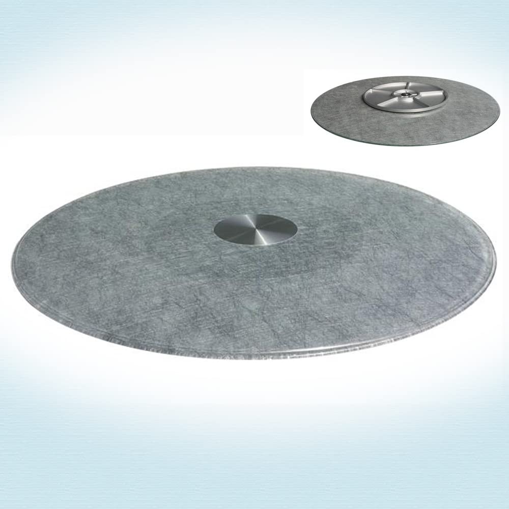 Plateau de table rond en verre trempé rotatif de 32 à 40 pouces pour grande table à manger