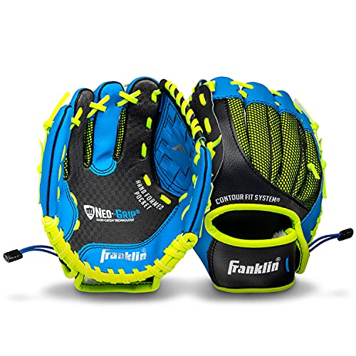 Franklin Sports Neo-Grip Teeball Gloves, Blue - image 2