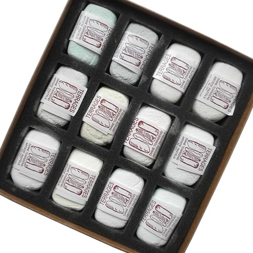 Diane Townsend Handmade Terrages Sets - White Out Set of 12 Pastels