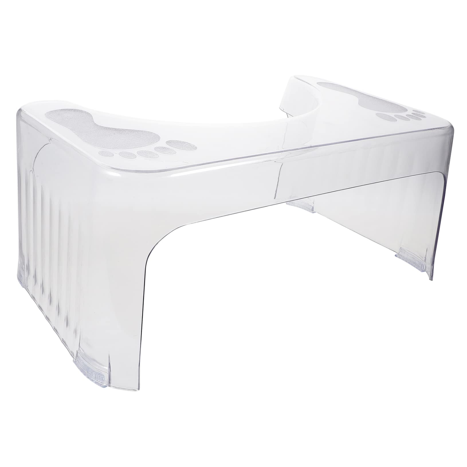 Toilet Stool Plastic Stool Porta Potty for Adults Plastic Step Stools for Adults Bathroom Poop Stool for Bathroom Clear Folding Step Stool Transparent Potty Stool for Kids Aldult Transparent
