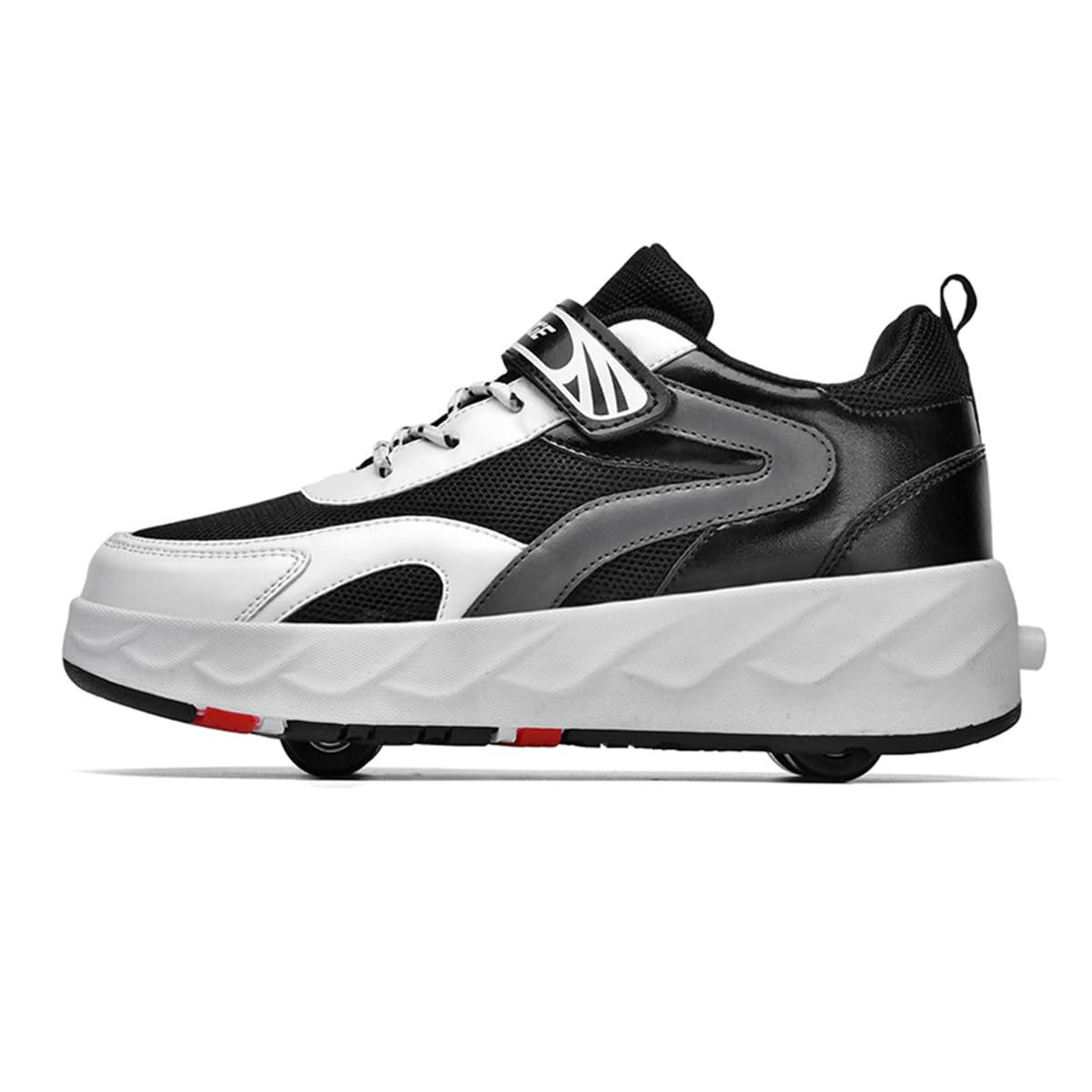 Mateju Zapatos con Ruedas para y Niñas, Patines Multiusos 2 en 1, Zapatillas Deportivas al Aire Libre Retráctil con 4 Ruedas, Zapatillas de Skateboarding Niña Niño