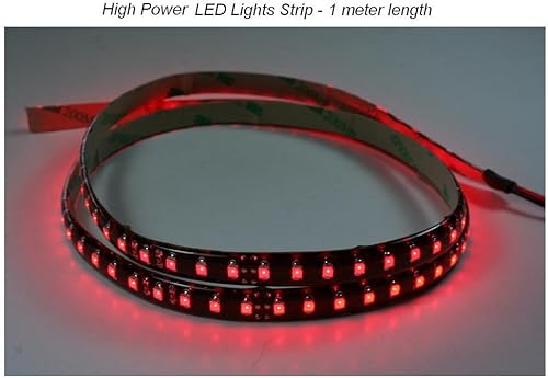 Tira de luz LED de alta potencia color rojo para auto avión avión rv barco interior cabina cabina luz LED