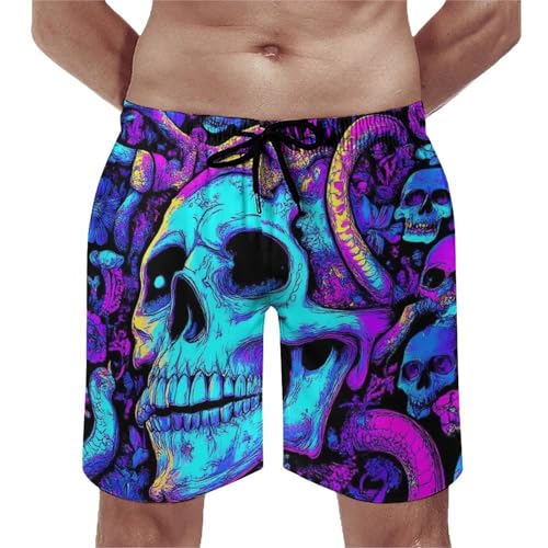 Swim Trunks for Men, Smooth Sports Shorts with Pockets and Mesh Cloth for Swimming, Running (XS-3XL)
