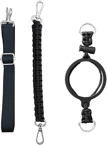 Miniatura 2 de QICAIPO Paracord correa para botellas de boca ancha de 12, 16, 18, 20, 32, 40, 64 onzas