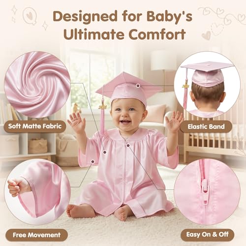 Conjunto Bebé Graduación Gorra y Toga miniatura 2