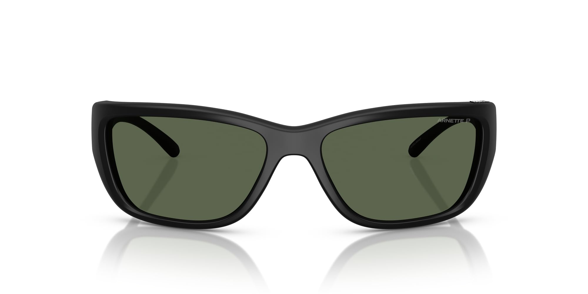 ARNETTE Gafas de sol AN 4353 290087 Negro/Gris Oscuro Policarbonato Estándar, Policarbonato polarizado negro mate/verde oscuro polar, 63 mm