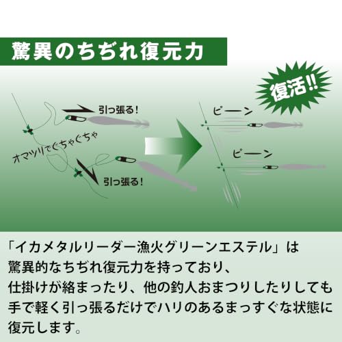 SUNLINE Ika Metal Leader SV-I Isaribi Green Ester 2.5 miniatura 6