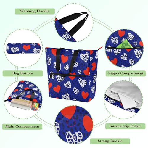 Bolsa de libros resistente y reutilizable con asas de tela 5