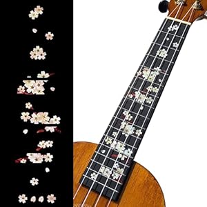 Inlay Sticker Fret Markers for Ukuleles – Cherry Blossom/Sakura