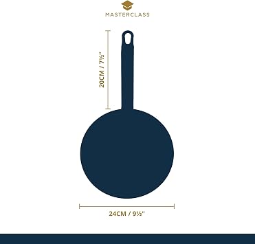 MasterClass Non-Stick Frying Pan, Round Aluminium Frypan, Heavy Duty Oven Safe Pan, Ultra Double-Layer Non Stick and Superior Heat Distibution, 24cm(9.5)