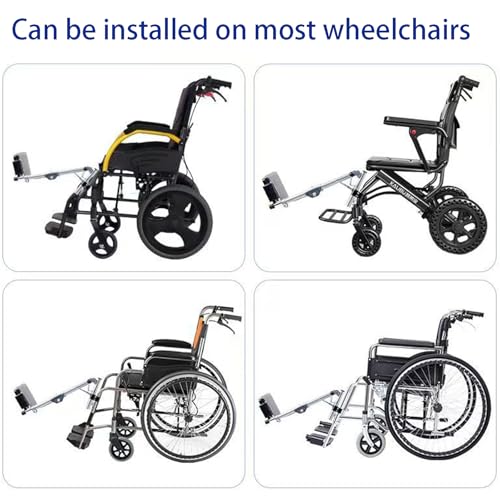 PPLDABNK Erhöhte Beinstütze Für Rollstuhlfahrer (22 × 15 × 2 cm), Universell, Länge Der Beinstütze: 43 cm, Nicht Leicht Abziehbare Farbe/90°–180° Verstellbarer Winkel, Für Orthopädie,Left