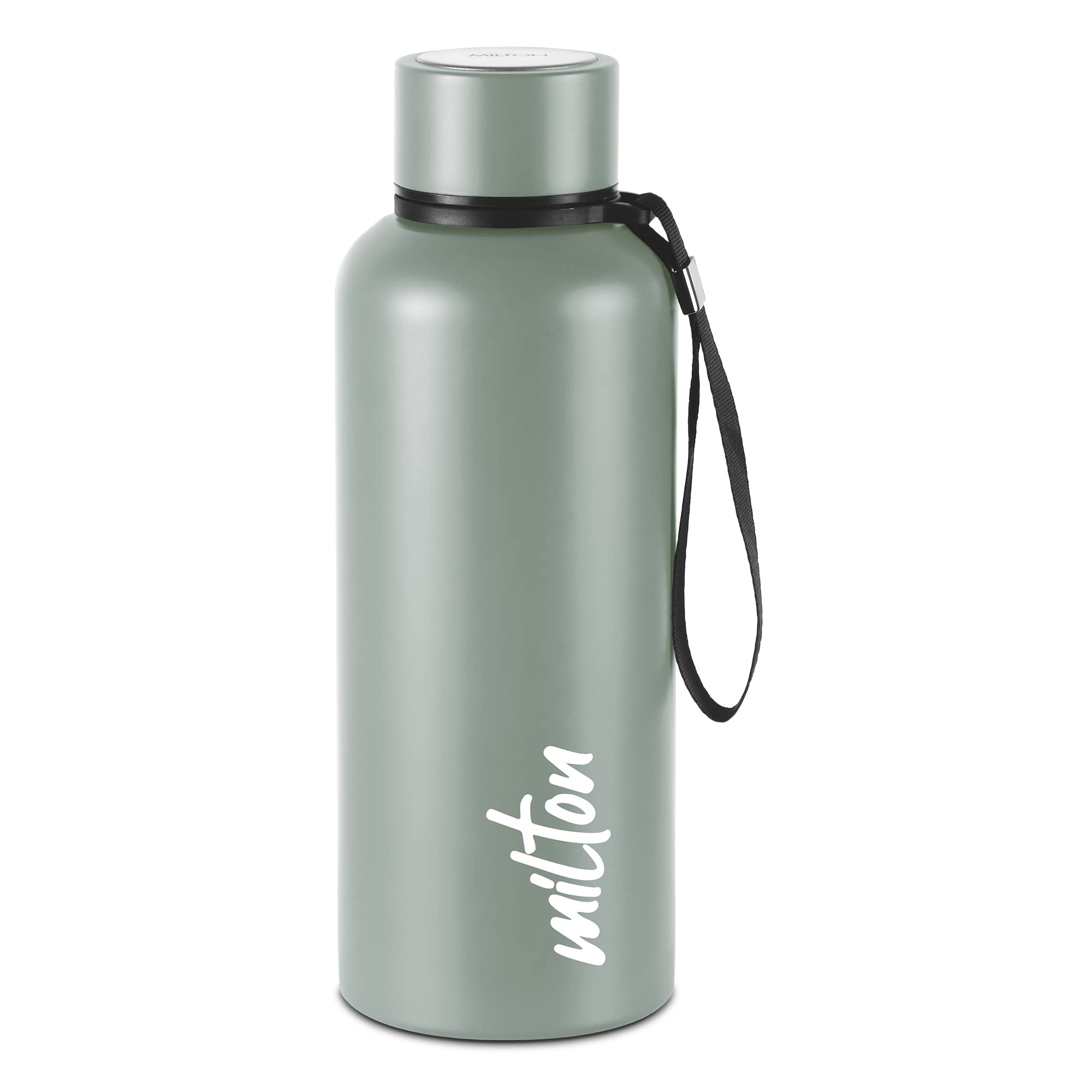 Insulated Water Bottle 25 oz (750 ml) Stainless Steel Double Walled Vacuum Flask Hot and Cold Drinks, Leak Proof Simple Screw Lid, Office, Gym, Aura 750 Grey
