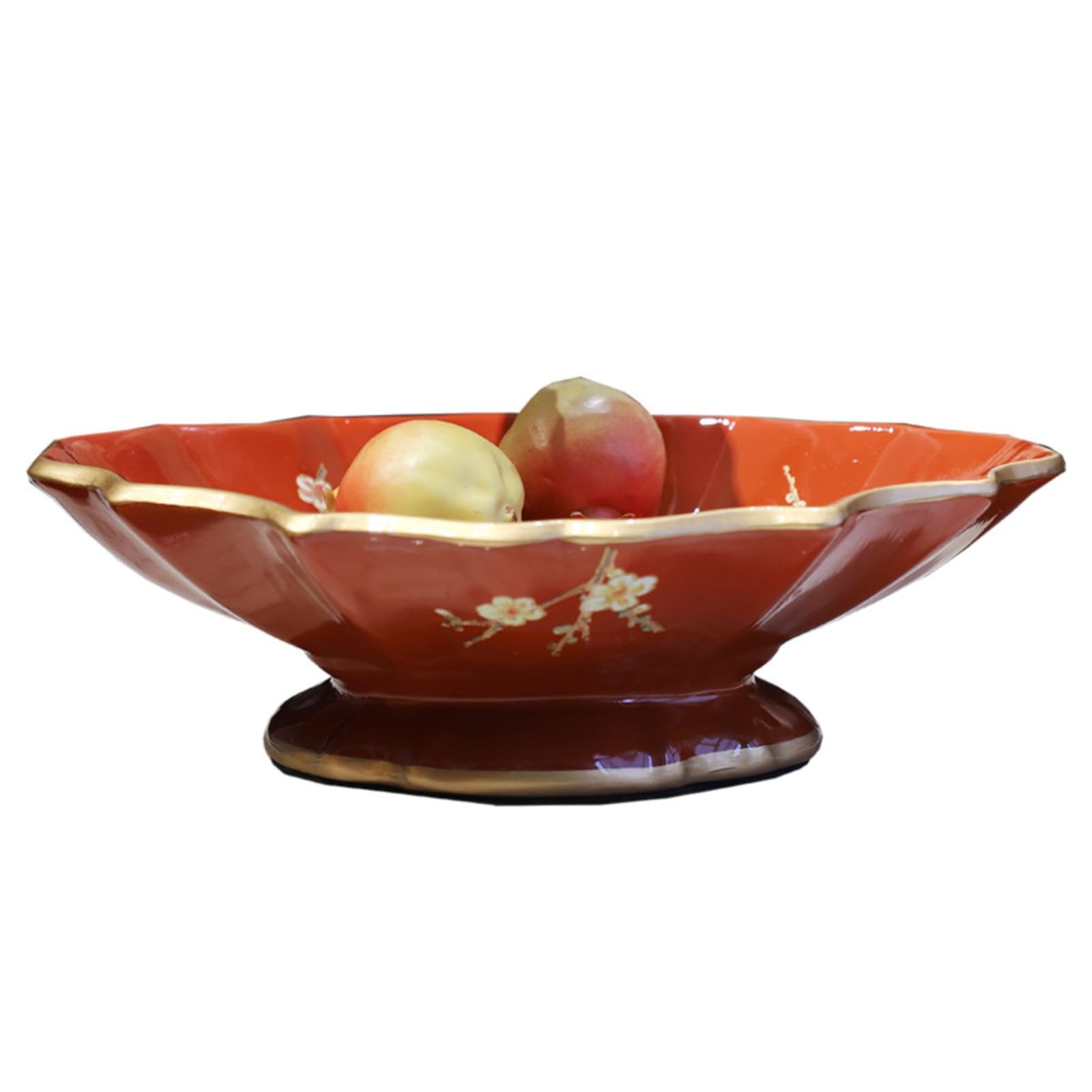 Générique Corbeille à Fruits en Porcelaine Floral Bol à Collation Décoration Coupe de Fruit Pour Collation, Fruits, Dessert, Cadeau de Cuisine