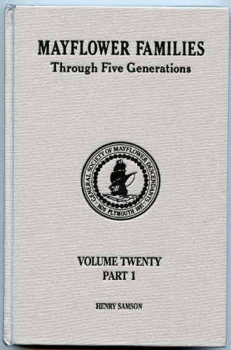 Mayflower Families Through Five Generations, Vo... 0930270320 Book Cover