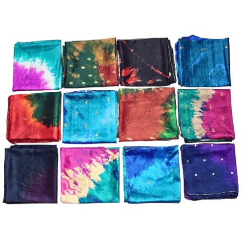 Exquisite Recycled Sari Silk Hand Dyed Scarfes | Sustainable, Cultural, and Stylish Blend | 40