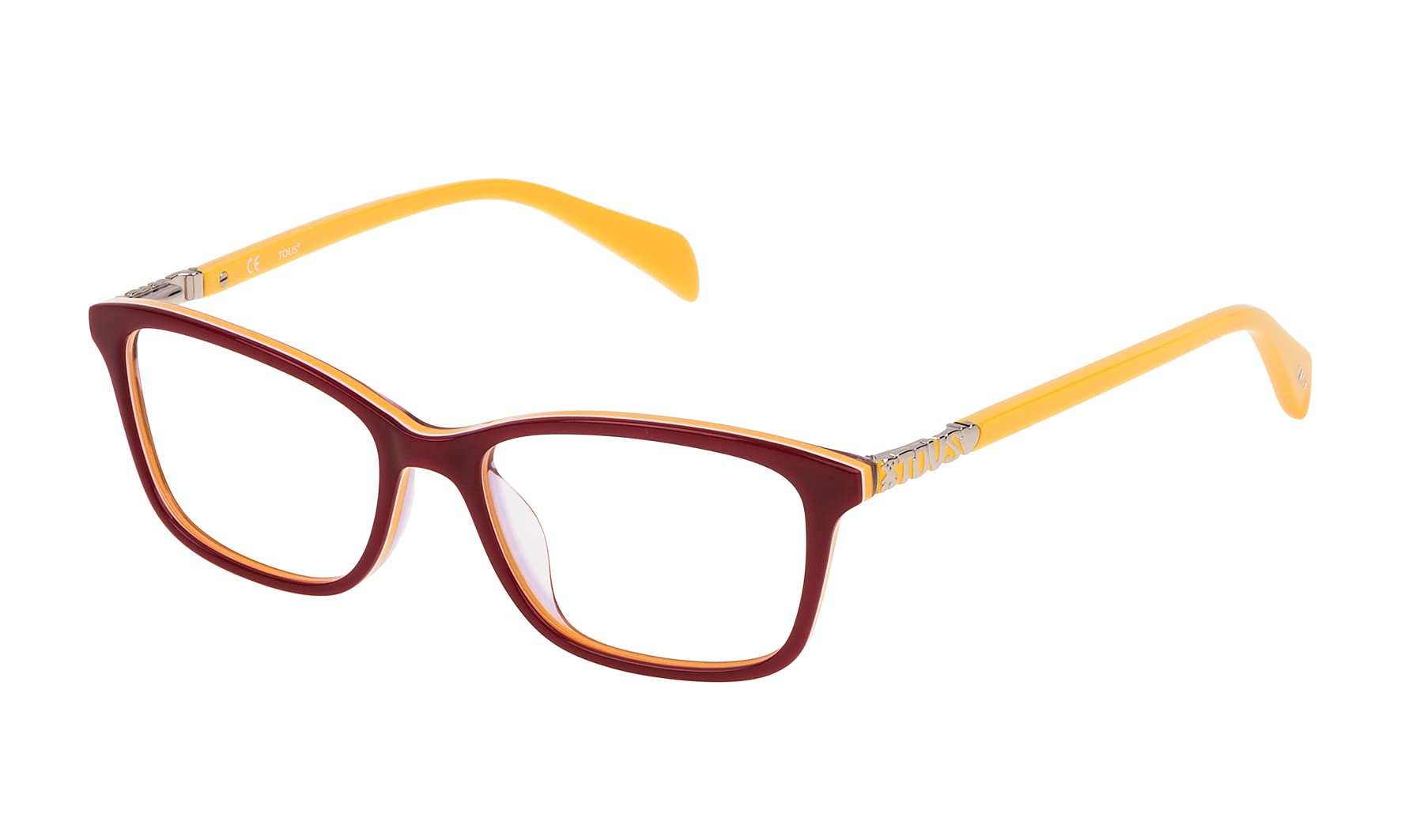 TOUS S0350809 Cadre pour Lunettes de Prescription, Rouge, 49 mm, Unisexe pour Enfants, Rouge, 49 mm