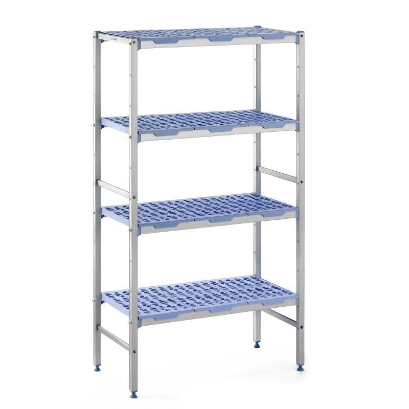 Rayonnage Chambre Froide 1750(H) x500(P) x1694(L) mm Modulaire 4 Niveaux - Tournus