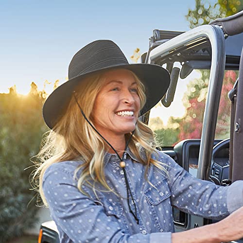 Coolibar Upf 50+ Women's Tempe Sun Hat - Sun Protective (One Size- Brown/Natural) #TOP4