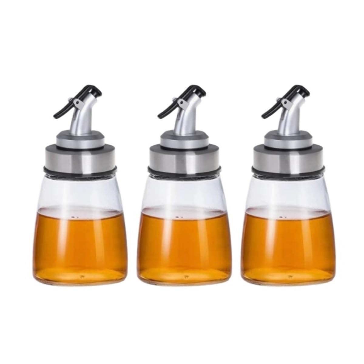 GFJHdfhE Cruet Set - Cooking Tools 3 Pcs Oil Vinegar Dispenser Bottle Set Soy Sauce Container For Kitchen Cooking Housewares