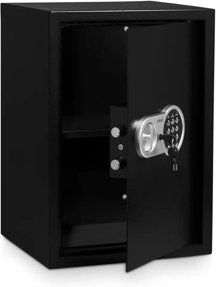 Cofre Digital Eletrônico Grande 50cm Senha E Chave, Forkis, FK-CF024