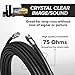 THE CIMPLE CO Coaxial Cable, 100 FT, Indoor/Outdoor, High Speed Internet, Satellite Extension, RG6, Dual Shielded Coax, CATV, UV Resistant, Weather Proof, CL2 Rated, 30 Meters, Black