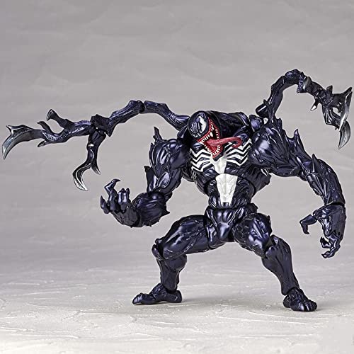 Venom Action Figure Doll Model Toy Doll, Venom Legends Series Carnage Anime Action Pvc Figure Movable Characters Model Statue Toys Collectible Desktop Decoration Ornaments Gift(Venom) #TOP5