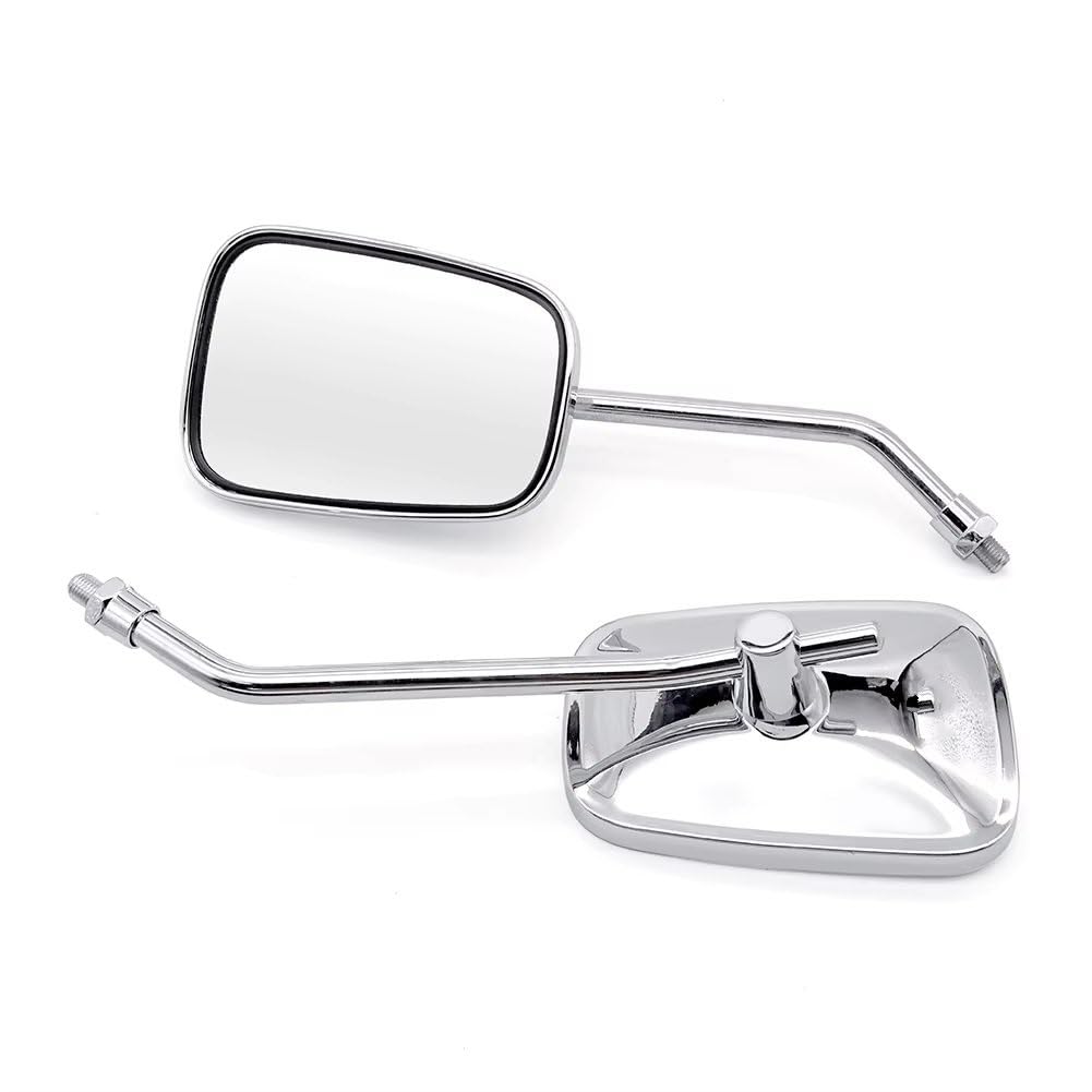 Rétroviseurs Moto Pour Rebel 250 Pour Magna 750 Rétroviseurs Chromés Classiques, 10MM, Accessoires De Moto Rétroviseurs Rond Latéraux Moto