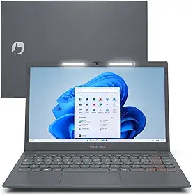 Notebook Positivo Vision C14, Intel Celeron N4500, 8GB RAM, 128GB eMMC, Tela 14" HD, Windows 11, Lumina BAR, Cinza