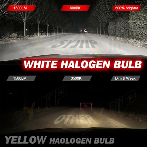 Image of H11B Compatible for Kia Sportage Headlights 2011 2012 2013 2014 2015 2016, Halogen H11B Headlight Bulbs Low Beam, Plug n Play, 2-Pack
