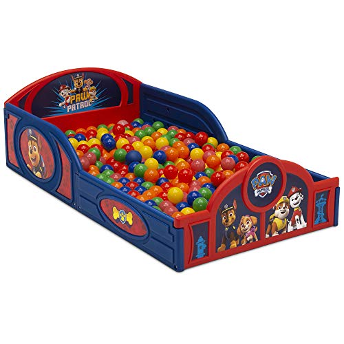 Delta Children - PAW Patrol Plastic Sleep and Play Toddler Bed with Attached Guardrails - image 8