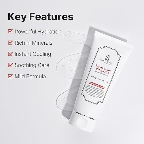 Miniatura 3 de ARZTIN Gel rejuvenecedor Pflege, gel suavizante facial y corporal, gel no pegajoso, después del sol con aloe, agua mineral, 4.4 onzas líquidas