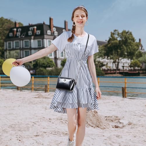 Image of Genuine Leather Small Crossbody Bags for Women | Lightweight Shoulder Purse, Designer Handbag with Adjustable Strap, Casual Travel Everyday Bag