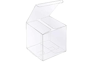 Cajitas de Plástico Transparentes, XP-ART Cajitas Transparentes 30PCS
