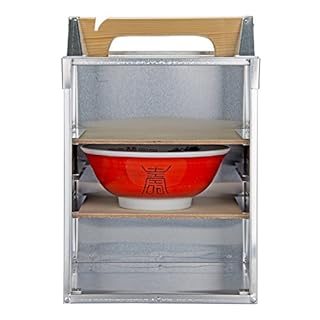 アルミ出前箱 縦型 3段 (丼3ヶ対応)