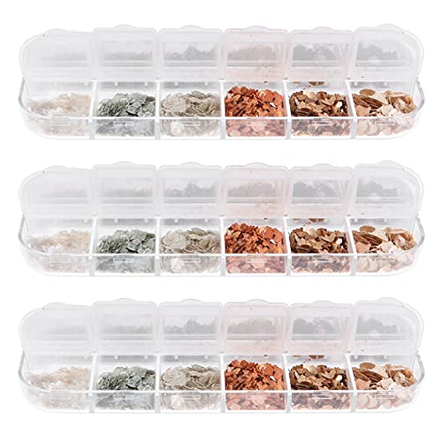 SOESFOUFU Nail Kits DIY 12 Nail Gems s Sparkle Nail Glitter Paillette Flakes for Manicure Accessories