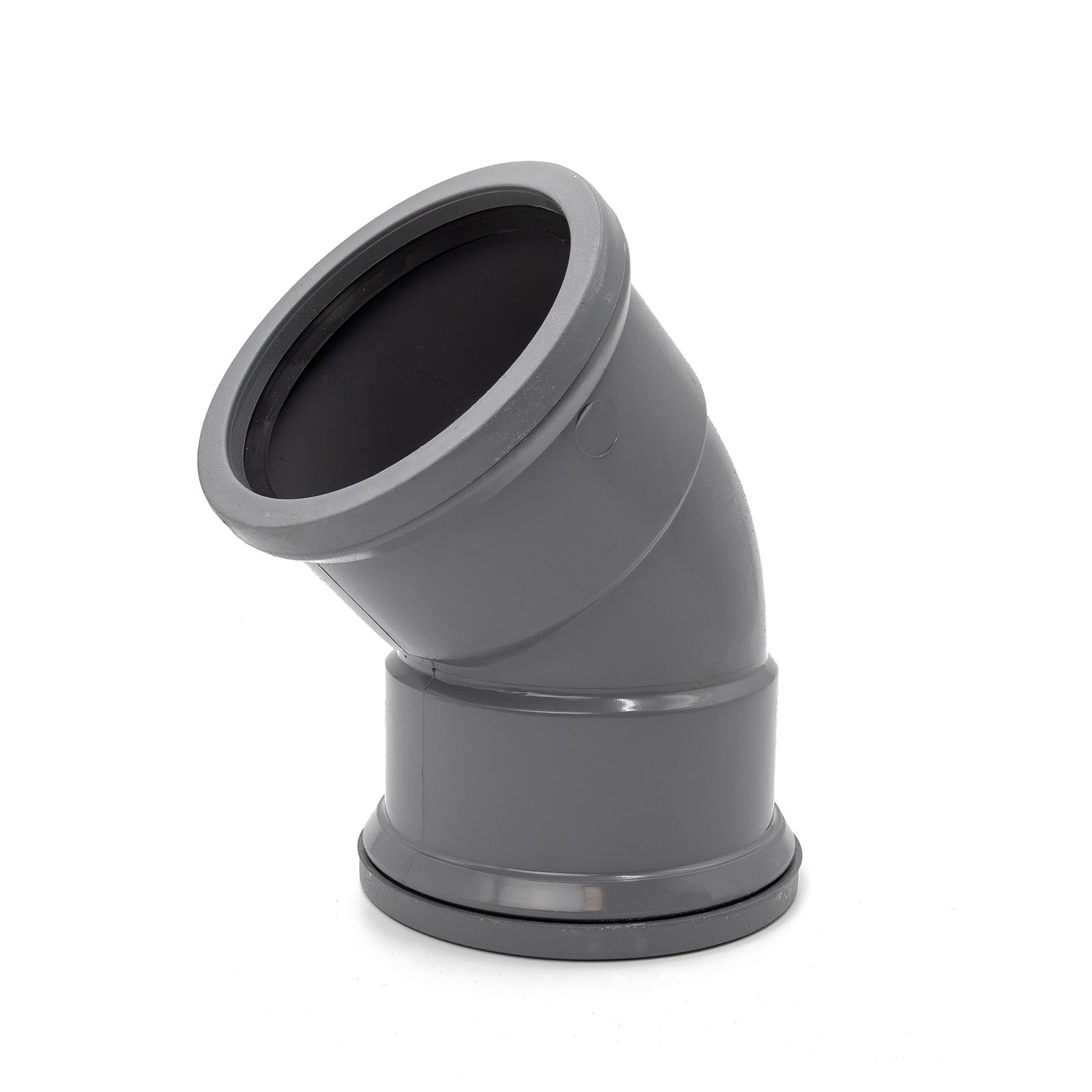 45° Bend (Double Socket), Grey Kayflow 110mm Soil & Waste Pipe Fitting