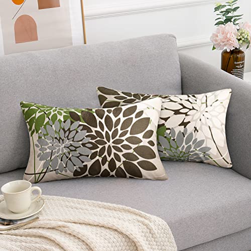 Braun und Grün Kissenbezüge 30x50 Kissenbezug Deko Kissenhülle Geometrisches Blumen Muster Kissen Moderne Abstrakte Kissenbezug 2er Stück Leinen Kissenhüllen Passend Für Wohnzimmer Garten Kissen Dekor Braun und Grün Kissenbezüge 30x50 Kissenbezug Deko Kissenhülle Geometrisches Blumen Muster Kissen Moderne Abstrakte Kissenbezug 2er Stück Leinen Kissenhüllen Passend Für Wohnzimmer Garten Kissen Dekor