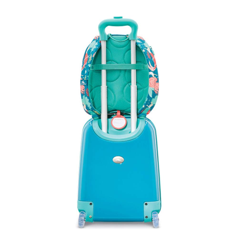 High Sierra Teddy Buddy 2 Piece Luggage Set with Wheels on Hard Rolling