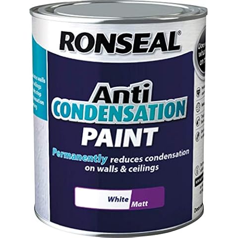 Ronseal ACPWM750 750 ml Anti-Condensation Matt Finish Paint - White Cover
