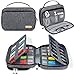 Uhrenarmband Organizer, Simboom 36 Riemen Uhrenarmband Tasche Spritzfest Nylon Tragbare Aufbewahrungstasche mit Fächern für Smartwatch Band Zubehör Schutzhülle Uhren Uhrenstifte Ladekabel und Kopfhöre