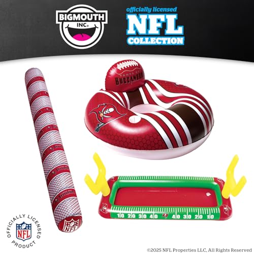 Image of BigMouth 18 inch Inflatable Pool Football Officially Licensed NFL Fan Gear Merchandise Beach Ball Games for Adults and Teens